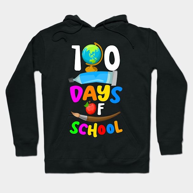 Happy 100th Day Of School Teachers Happy 100th Day Of School Hoodie by Kokomo